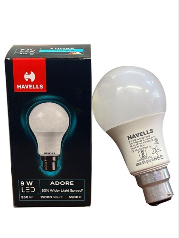 Havell LED Bulb 9 Watt White Bulb Threaded
