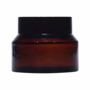 Glass Jar Lid+Wad+Glossy Black