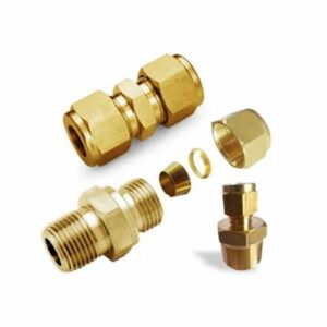 1/8" *1/4" Brass Tube Connector With Ferule